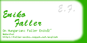 eniko faller business card